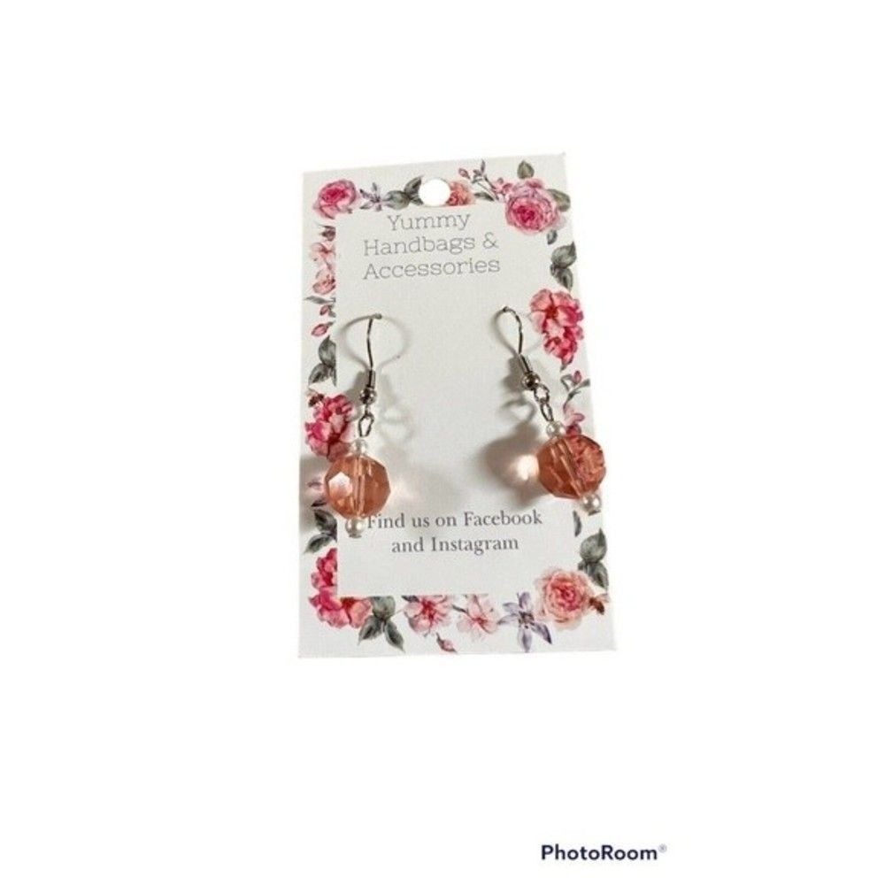 *Buy2Get1 New dangle peach‎ earrings boho 381301